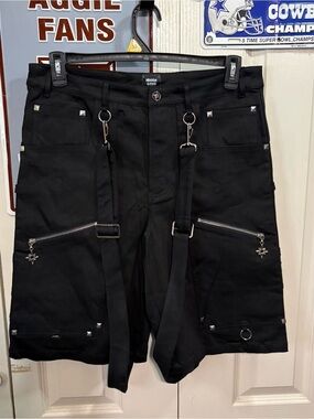 Y2K Hidden Gems Shorts with Removable Straps